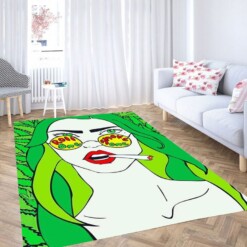 Roll One Smoke One Background Living Room Modern Carpet Rug