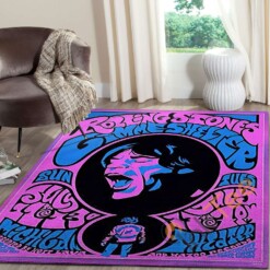 Rolling Stones Musician Concert Rock And Roll Legends Live Forever Rug