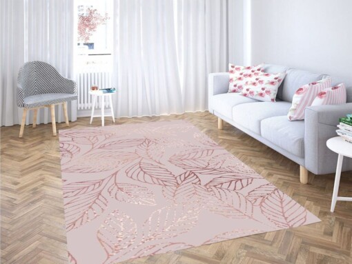 Rose Pink Wallpaper Living Room Modern Carpet Rug