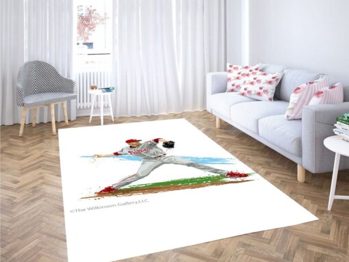 Roy Halladay Serve Living Room Modern Carpet Rug