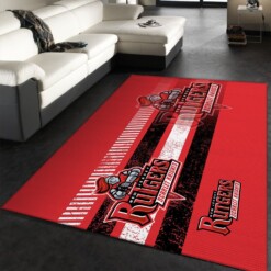 Rutgers Scarlet Knights Ncaa Rug  Custom Size And Printing