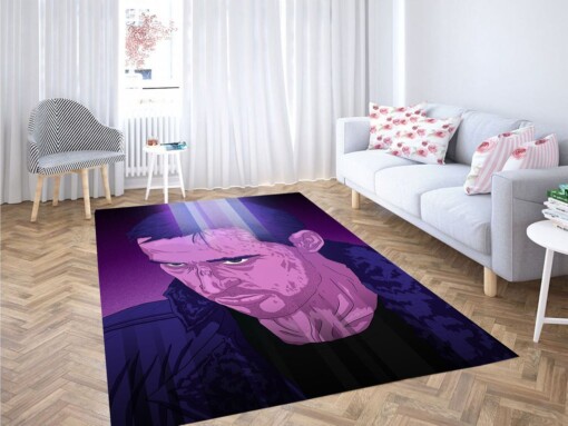 Ryan Gosling Cartoon Blade Runner Living Room Modern Carpet Rug