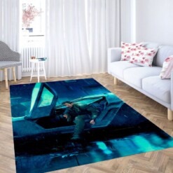 Ryan Gosling With Car Blade Runner Living Room Modern Carpet Rug