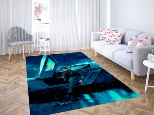 Ryan Gosling With Car Blade Runner Living Room Modern Carpet Rug