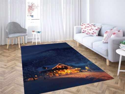 Safe Place On A Cold Night Living Room Modern Carpet Rug