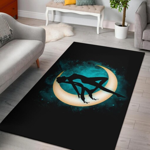 Sailor Moon Dark Area Rug