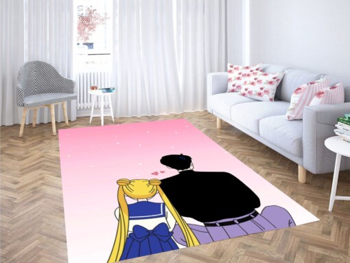 Sailor Moon In Love Aesthetic Carpet Rug