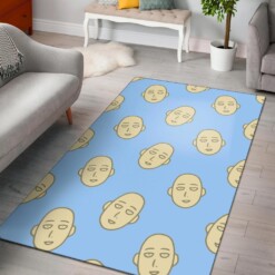 Saitama One Punch Man Head Area Rug