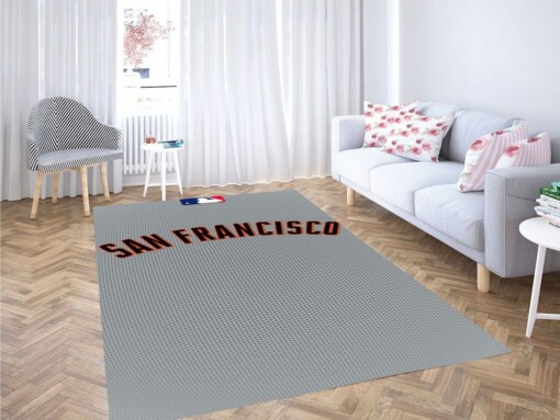 San Francisco Giants Living Room Modern Carpet Rug