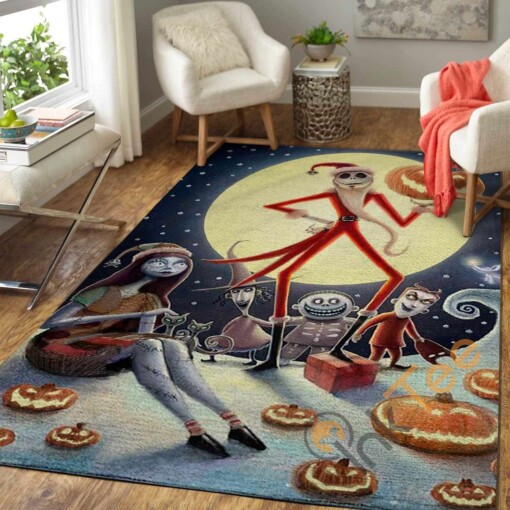 Santa Jack Skellington The Nightmare Before Christmas Area Rug