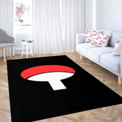 Sasuke Uchiha Clan Living Room Modern Carpet Rug