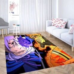 Sasuke Uchiha Living Room Modern Carpet Rug