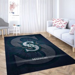 Seattle Mariners Backgrounds Living Room Modern Carpet Rug
