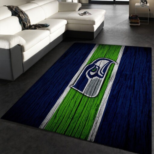 Seattle Seahawks Nfl Rug  Custom Size And Printing
