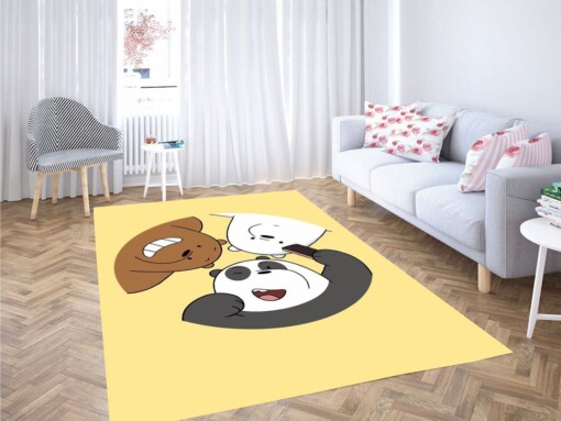 Selfie We Bare Bears Living Room Modern Carpet Rug