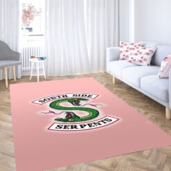 Serpente Wallpaper Living Room Modern Carpet Rug