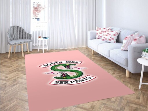 Serpente Wallpaper Living Room Modern Carpet Rug