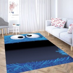 Sesame Street Blue Living Room Modern Carpet Rug