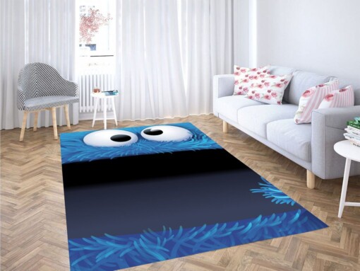 Sesame Street Blue Living Room Modern Carpet Rug