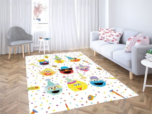 Sesame Street Character Living Room Modern Carpet Rug