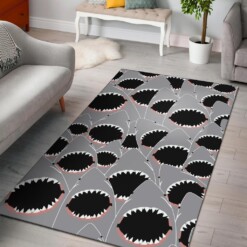 Shark Frenzy Art Area Rug