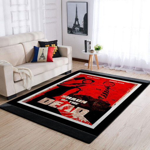 Shaun Of The Dead Nick Frost Simon Pegg Zombie Comedy Horror Movie Rug
