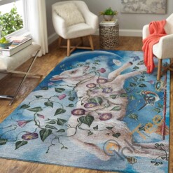 Sheep In The Blue Sky Area Rug