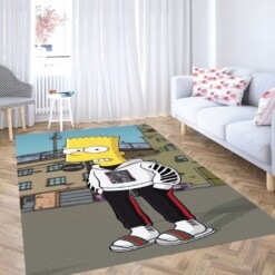 Simpson Background Living Room Modern Carpet Rug