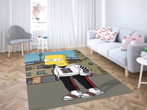 Simpson Background Living Room Modern Carpet Rug