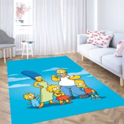 Simpsons Family Carpet Rug