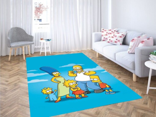 Simpsons Family Living Room Modern Carpet Rug