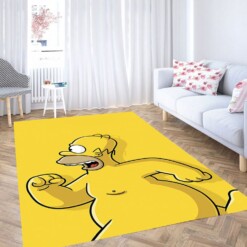 Simpsons Run Wallpaper Carpet Rug