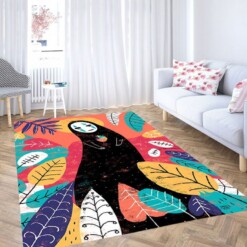 Sin Cara Wallpaper Living Room Modern Carpet Rug