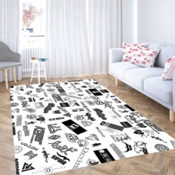 Skateboard Brand Living Room Modern Carpet Rug