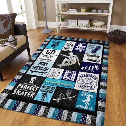 Skateboarding Rug