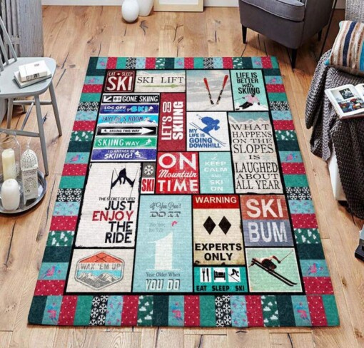 Skiing Gs Rug