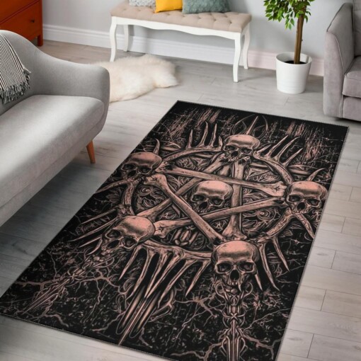 Skull Area Rug