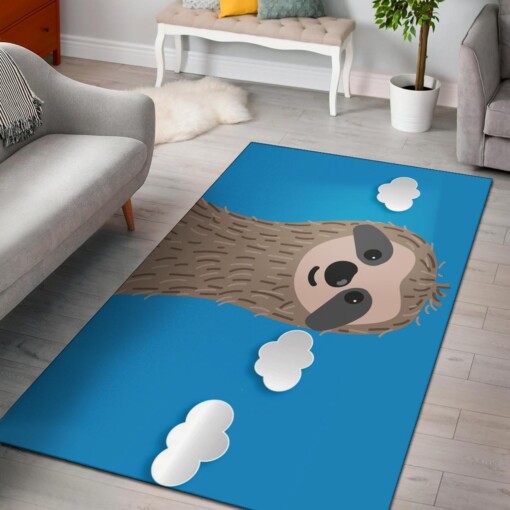 Sloth Blue Sky Area Rug