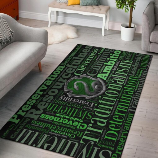 Slytherin Harry Potter Area Rug