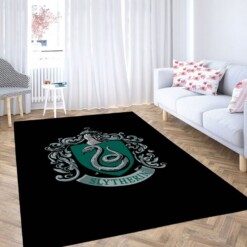 Slytherin Logo Harry Potter Living Room Modern Carpet Rug