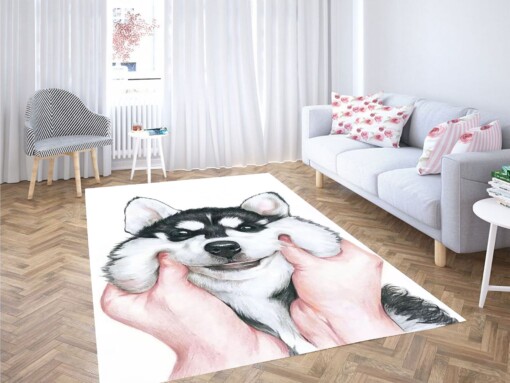 Smile Dog Carpet Rug