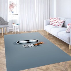 Smiley Background Living Room Modern Carpet Rug