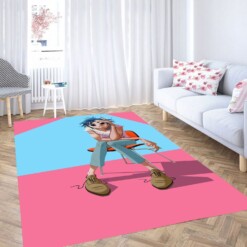 Smoking Gorillaz Band Carpet Rug