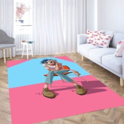 Smoking Gorillaz Band Living Room Modern Carpet Rug