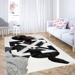 Snake Off White Living Room Modern Carpet Rug