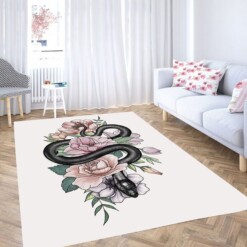 Snake Wallpaper Living Room Modern Carpet Rug