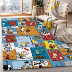 Snoopy Cartoon Rug  Custom Size And Printing