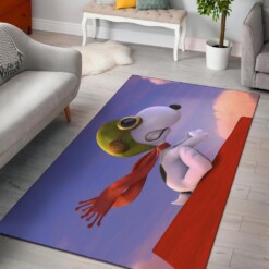 Snoopy Flying Area Rug