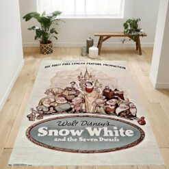 Snow White And The Seven Dwarfs Rug  Custom Size And Printing