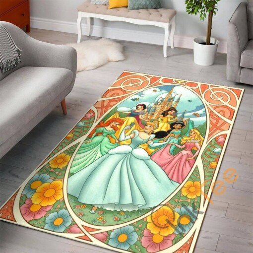 Snow White Disney Princess Movies Designer Inspired Christmas Living Room Rug